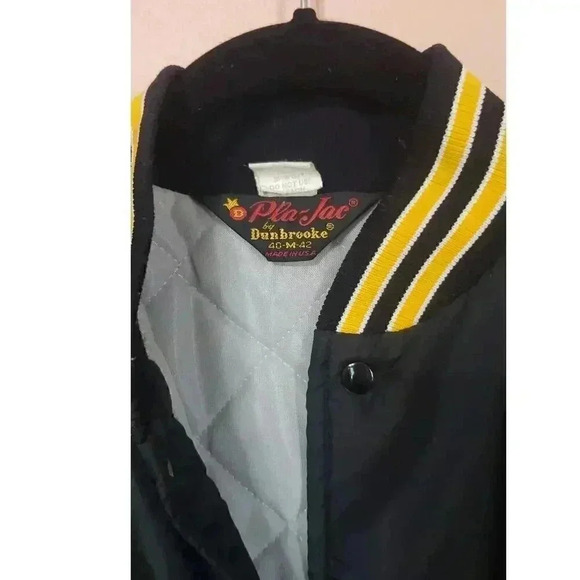 Vintage bomber jacket Pla-Jac Dunbrooke mens size medium Indiana Bell Ameritech - Picture 4 of 6